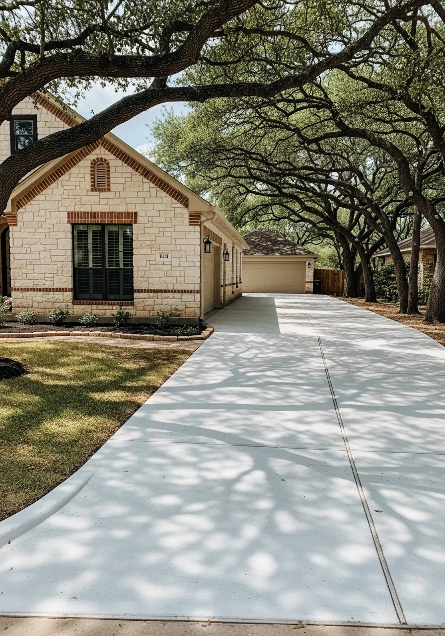 Georgetown residential home with character details and mature landscaping.